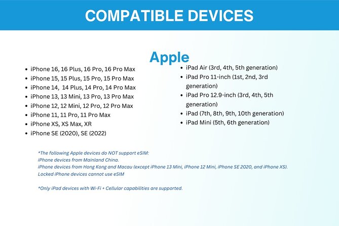 Australia and New Zealand eSIM (3 to 30 days. Up to 45GB) - Set-Up Step #1: Check Your Phone Before You Even Buy