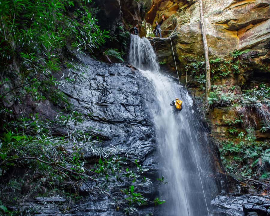 Blue Mountains: Abseiling and Canyoning Experience - The 30-Metre Waterfall Abseil: The Photo Moment Meets the Biggest Step