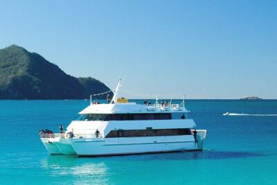 From Sydney: Port Stephens Dolphin, Koalas, Lunch & Sandboarding - Lunch at sea and the mid-day pause that keeps the day moving
