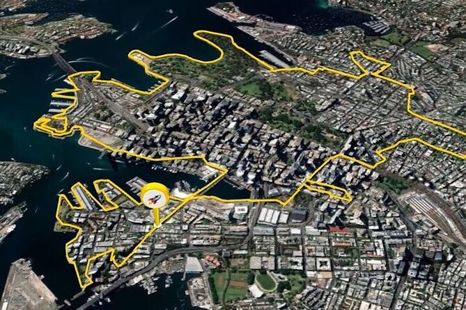 Guided Electric Bike Tour of Sydney with Bluetooth helmets - Darling Harbour to Cockle Bay Wharf: photo stops plus an easy place to eat