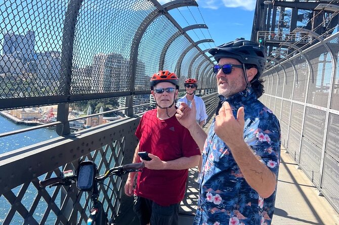 Guided Electric Bike Tour of Sydney with Bluetooth helmets - Barangaroo Reserve: where the city’s industrial past meets the harbour today
