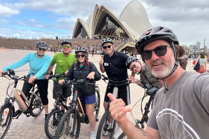 Guided Electric Bike Tour of Sydney with Bluetooth helmets - Chinatown on a bike route: a quick hit of food-and-street energy