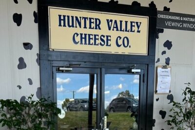 HUNTER VALLEY CHEESEBOARD TASTING - select your favourite cheeses - Watching Cheese Makers Through the Factory Windows