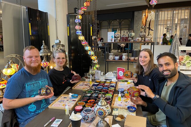 Mosaic Art Classes Sydney: Turkish Lamp Workshop - Tea, Snacks, and the Comfort of a Small Group