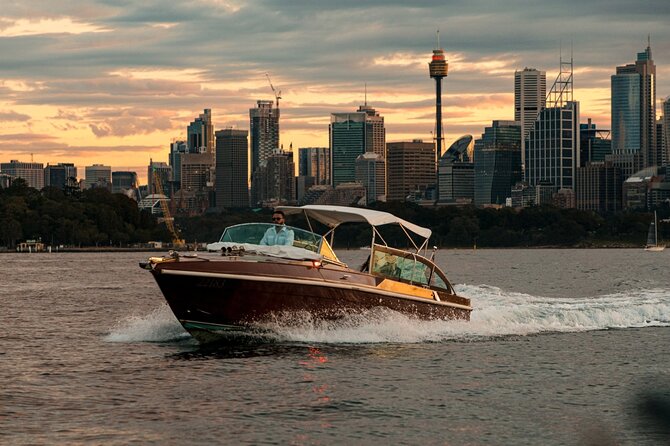 Private Sunset Cruise on Sydney Harbour for up to Six Guests - Botanic Garden frontage, Woolloomooloo finger wharf, and Garden Island