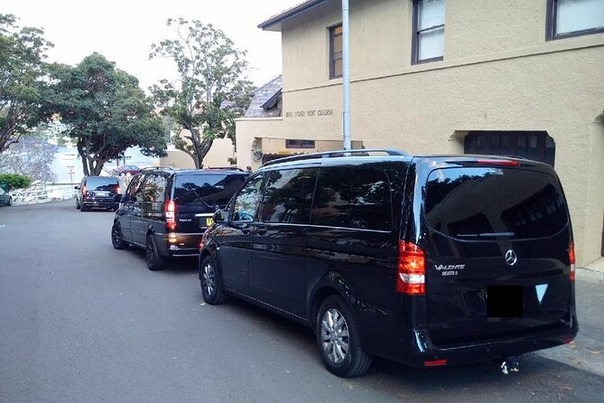 Private Transfer FROM Sydney CBD to Sydney Airport 1 to 5 people - The Mercedes Minivan: Comfort and Luggage Fit (Not Just a Pretty Ride)
