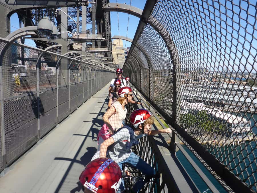 Scenic Sydney Harbour Bridge Bicycle Ride - Bikes, helmets, storage, and weather plans