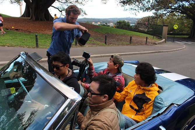 Six-Bridges-of-Sydney-Vintage-Car-Ride-Experience - Harbour Bridge like a postcard: open-top Mustang or Ferrari moments