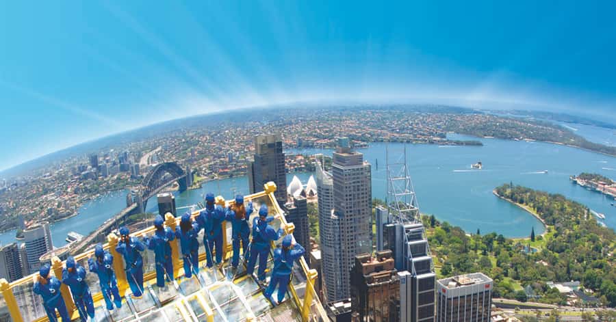 Skywalk at The Sydney Tower Eye: Ticket & Tour - Before the walk: jumpsuit, breath test, and getting geared up