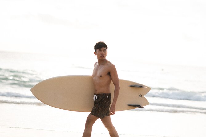 Sunrise & Surf Beach Lifestyle Photoshoot - Surfboard, props, and outfit choices that feel Australian