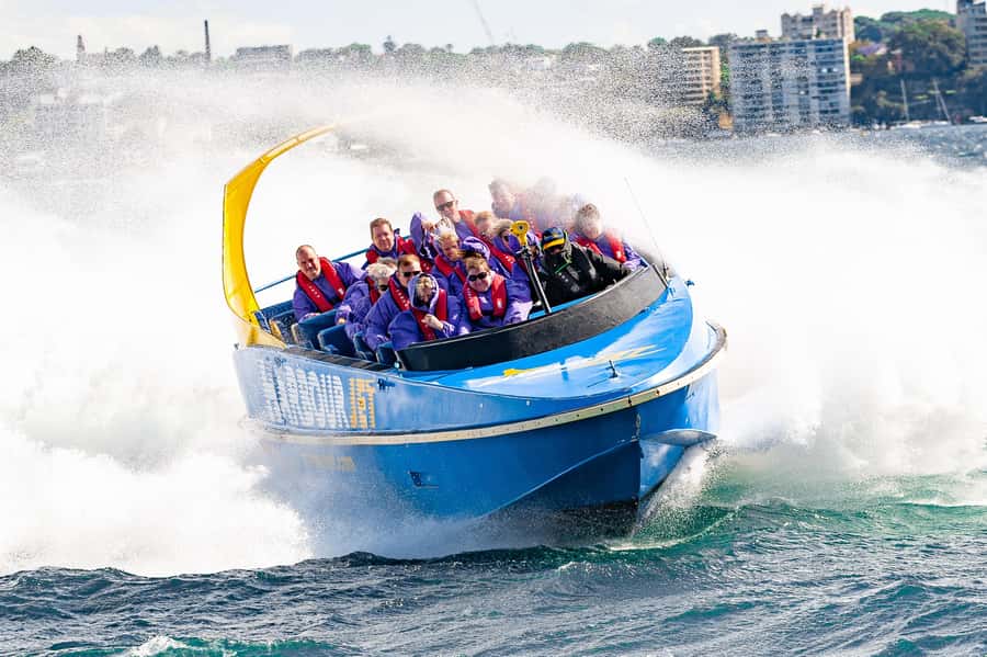 Sydney: 30-Minute Jet Boat Ride from Darling Harbour - The skyline from the water: Opera House, Bridge, Barangaroo and islands