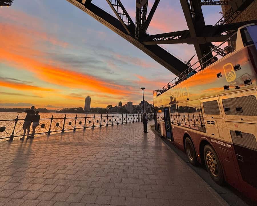 Sydney: Big Bus Panoramic Night Tour by Open-Top Bus - Getting On the Bus at Phillip Street, Circular Quay