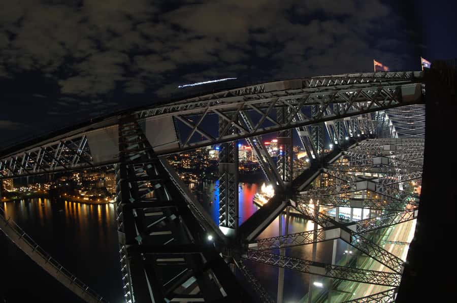 Sydney: BridgeClimb Sydney Harbour Summit Night - 360-Degree Views After Twilight: Opera House, Darling Harbour, and City Lights