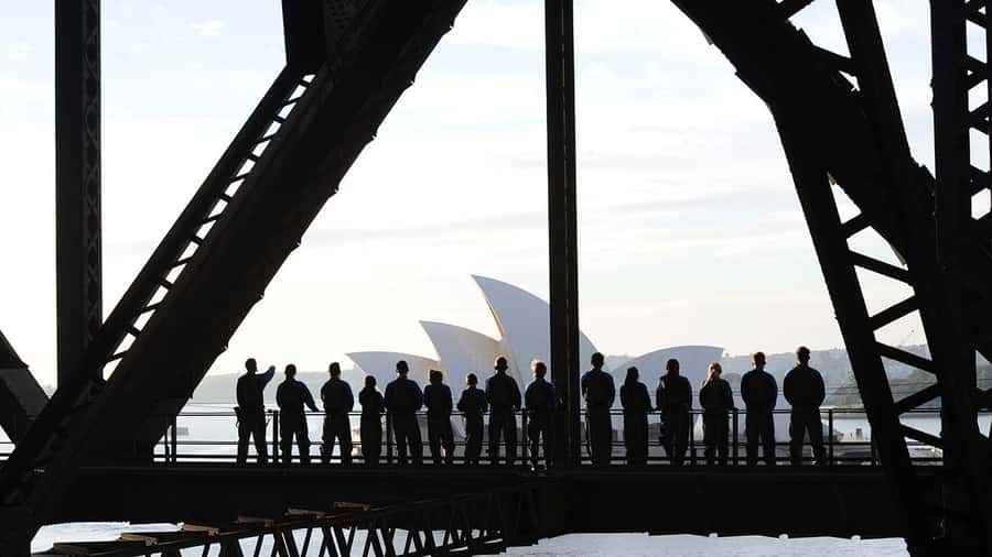 Sydney: Guided Daytime Summit Climb of Sydney Harbour Bridge - The 3 Cumberland Street meet-up: check-in and getting ready to climb