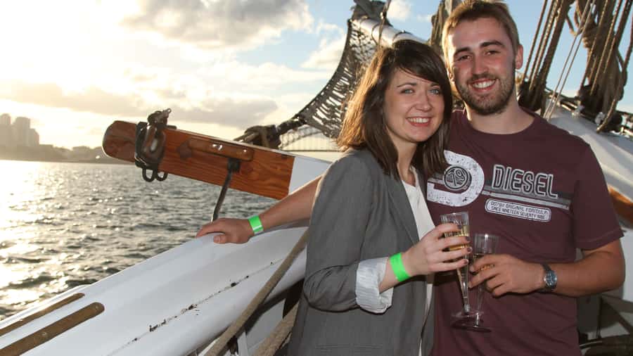 Sydney Harbor Tall Ship Wine & Canapés Evening Cruise - Route highlights: Opera House, Harbour Bridge, and the night skyline