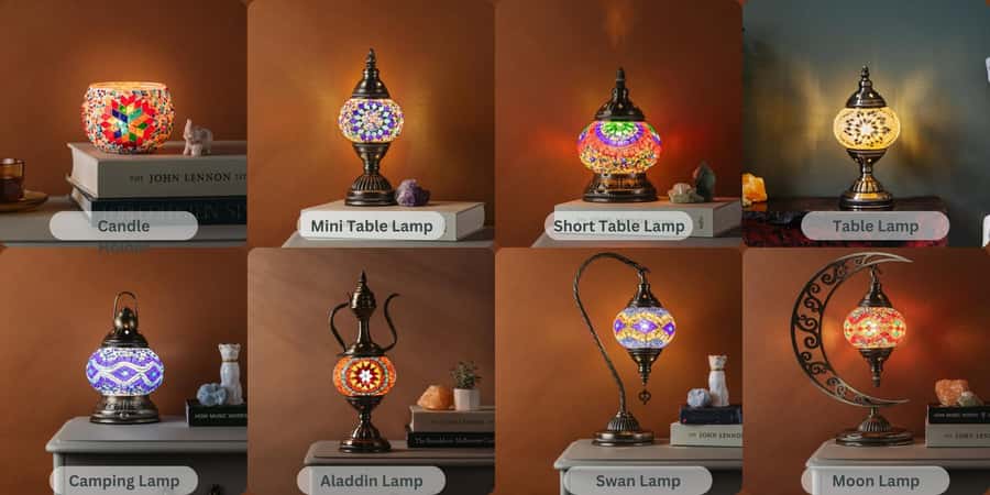 Sydney: Mosaic Art Classes - Turkish Lamp Workshop - What You’ll Make: A Take-Home Turkish Mosaic Lamp