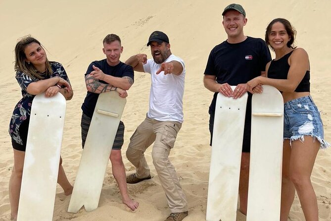 Sydney: Port Stephens Sandboarding, Dunes & Dolphin Cruise option - Marine Park choice: dolphin cruise in the water (and great commentary)