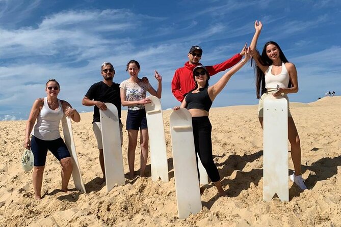 Sydney: Port Stephens Sandboarding, Dunes & Dolphin Cruise option - Group size, guide styles, and the Aurelio factor