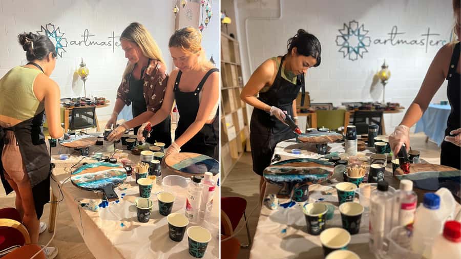 Sydney: Resin Art Classes - Cheeseboards & Coasters - The Resin Process in One Hour (and What You Should Expect)