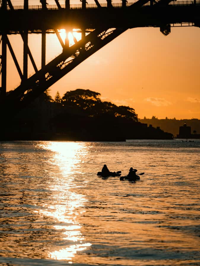 Sydney: Sunset Kayak - Opera & Harbour Bridge Tour (5p. max) - Luna Park to Harbour Bridge: the guided route with marine-life moments