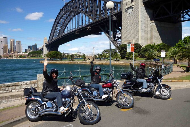 The 3 Bridges Harley Tour - see the main iconic bridges of Sydney on a Harley - Bay Run and Iron Cove: where the ride slows just enough
